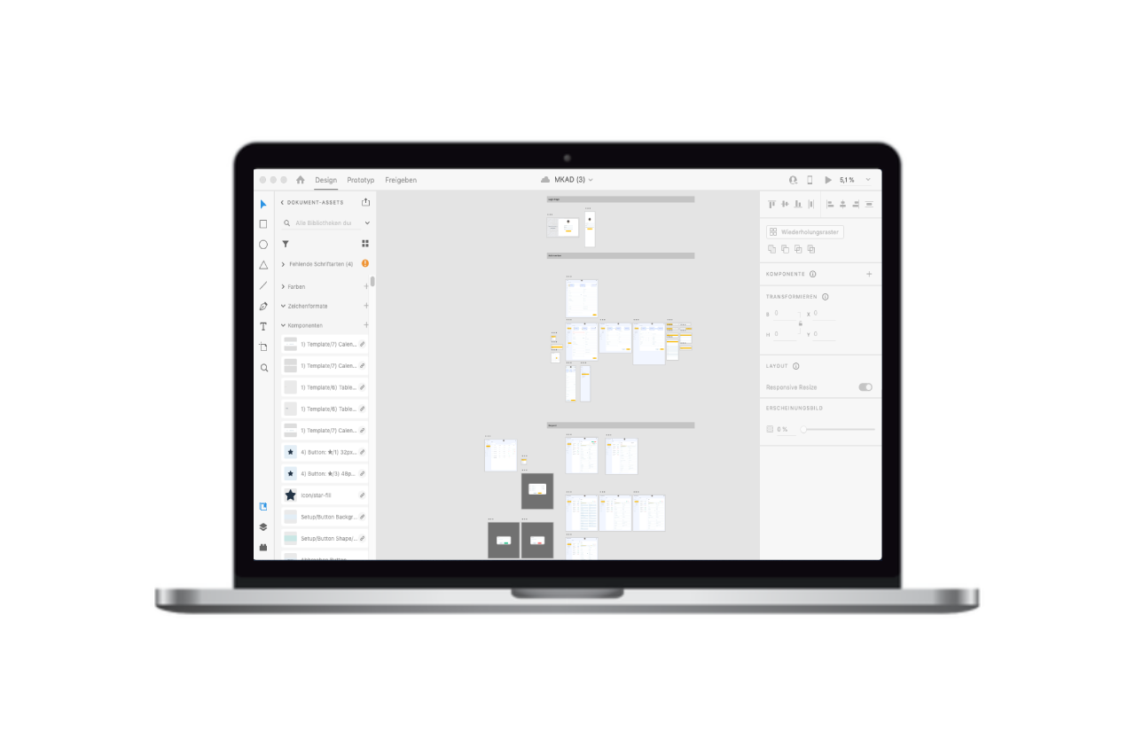 Adobe XD Wireframe